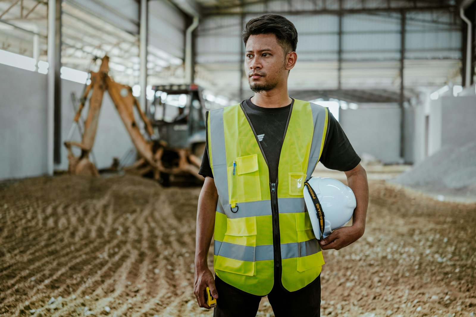 Local builder working on home extension construction project